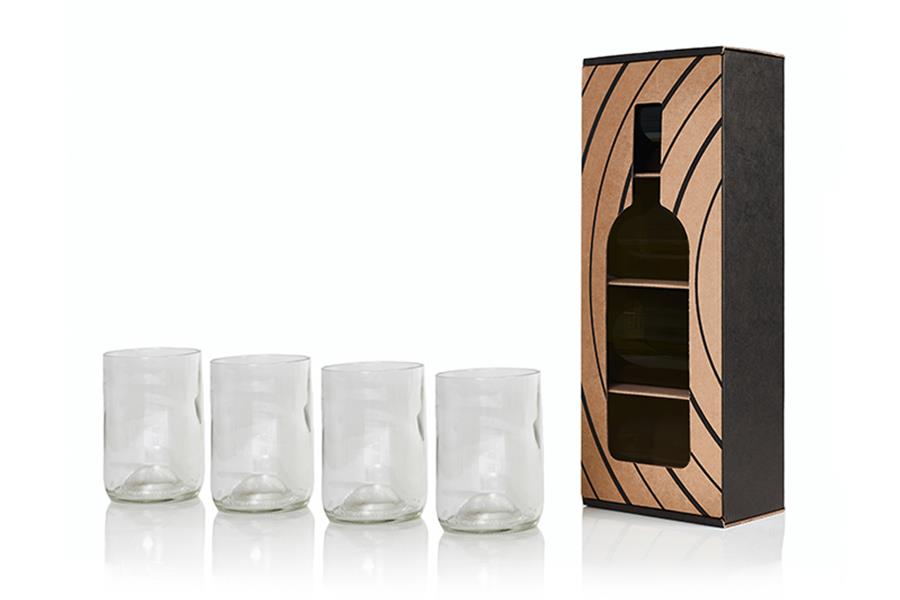 4 Rebottled glazen Doorschijnend Cadeautips Webshop